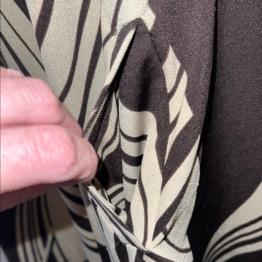 R & B Collection Women’s Stylish Brown and Beige Swirl Tunic/Dress SZ XL - Picture 6 of 12